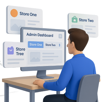 Ilustrasi Multi-Brand Dashboard