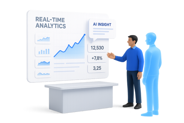 Ilustrasi Analytics & Reporting