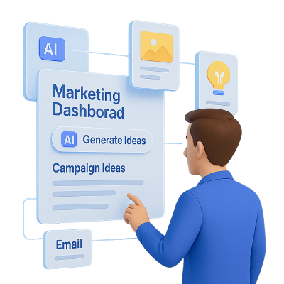 Ilustrasi AI Marketing Campaign