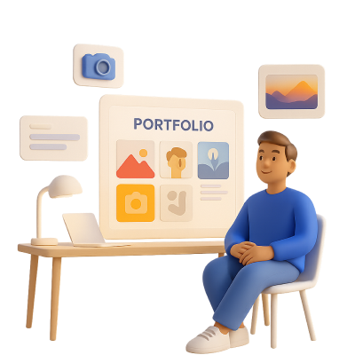 Ilustrasi Portfolio & Creator Store