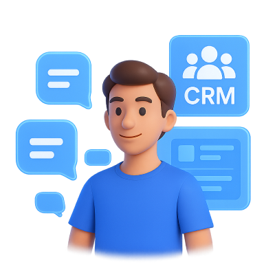 Ilustrasi CRM & Komunitas